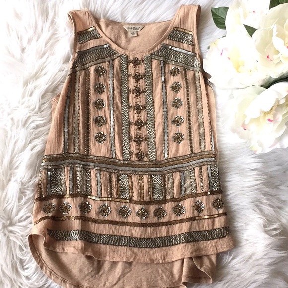 Lucky Brand Tops - NWOT Lucky Brand Boho Beaded Top